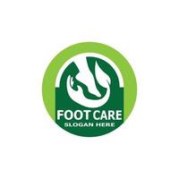 Foot care health logo vector template