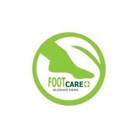 Foot care health logo vector template