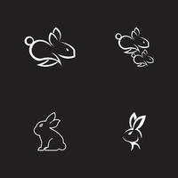 Rabbit vector icon illustration design