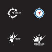 Compass icon and symbol vector template