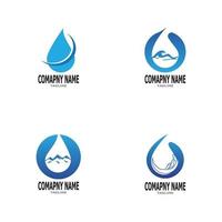 Water logo design vector template illustration