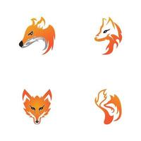 Fox vector illustration icon and symbol