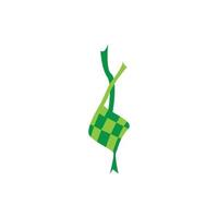 plantilla de vector de logotipo de ketupat lebaran idul fitri