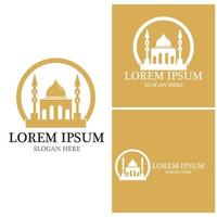 Mosque icon and symbol vector template