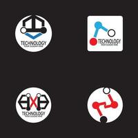 Technology logo design vector template