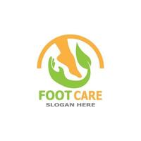 Foot care health logo vector template