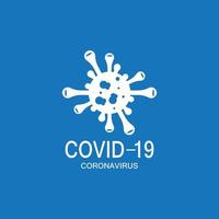 Ilustración de vector de logotipo de protección covid-19