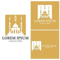 Mosque icon and symbol vector template