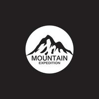 Mountain icon logo template  illustration vector