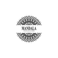 Ilustración de vector de diseño de logotipo de mandala