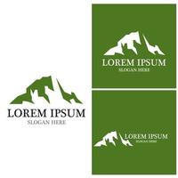 Mountain icon Logo vector template