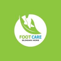 Foot care health logo vector illustration