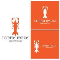 Lobster icon and symbol vector template