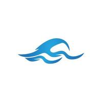 Water wave icon vector