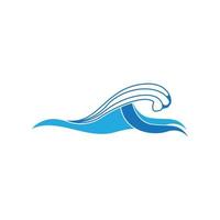 Water wave icon vector