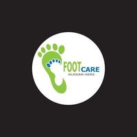 Foot care health logo vector illustration