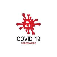 Ilustración de vector de logotipo de protección covid-19