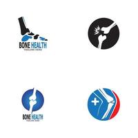 Bone health logo vector illustration