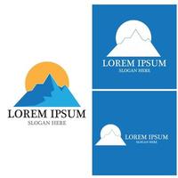 Mountain icon Logo vector template