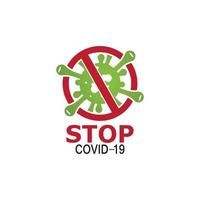 Covid-19 protection logo vector illustration