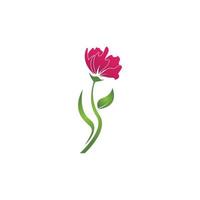 Flower beauty spa logo vector illustration