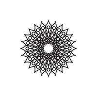 Mandala logo design vector illustration