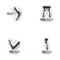 Bone health logo vector illustration