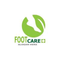 Foot care health logo vector template