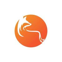 Fox vector illustration icon and symbol