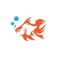 Fish icon and symbol vector template