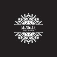 Ilustración de vector de diseño de logotipo de mandala
