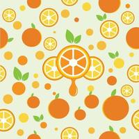 seamless pattern orange vector