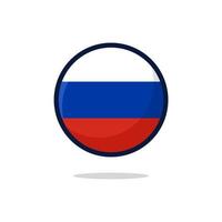 icono de la bandera de rusia vector