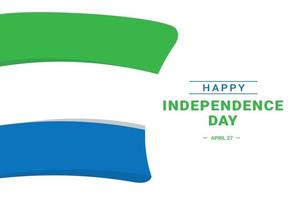 día de la independencia de sierra leona vector