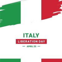 Italy Liberation Day vector