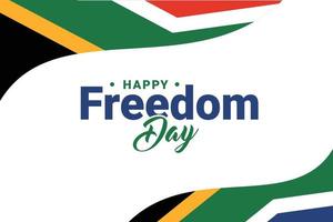 día de la libertad de sudáfrica vector