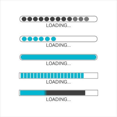 loading bar progress icons, load sign vector illustration eps 10