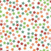 Seamless simple stars pattern vector on white background