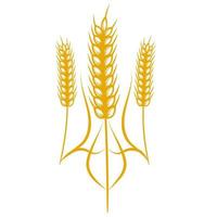 Ukrainian coat of arms. Concept. Logo with ears of wheat. vector