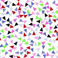 Seamless of triangle geometric pattern on white background vector