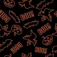 Seamless texture for Halloween on dark background vector