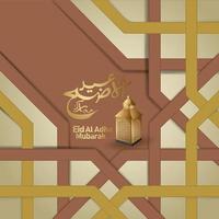 diseño islámico con caligrafía árabe eid adha mubarak para saludar. ilustraciones vectoriales vector