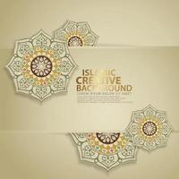 Islamic traditional wedding events and other users with realistic Islamic ornamental colorful detail of mosaic