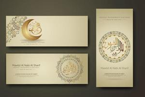 realistic Islamic ornamental colorful detail of mosaic, greeting card template vector