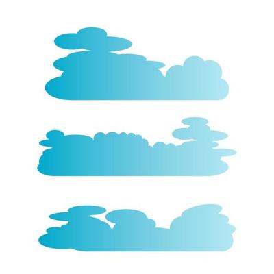 blud cloud scape vector illustration