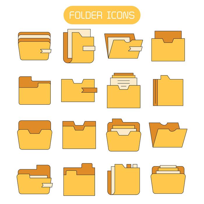 Page 2 | Folder Icon Set Vector Art, Icons, and Graphics for Free Download