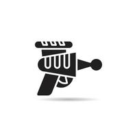 icono de pistola de rayos espaciales vector