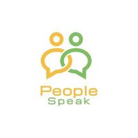People Speak Bubble Chat Logo
