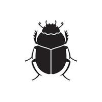 scarabaeinae dung beetle icon vector