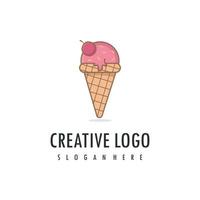 Ice Cream Logo Vector